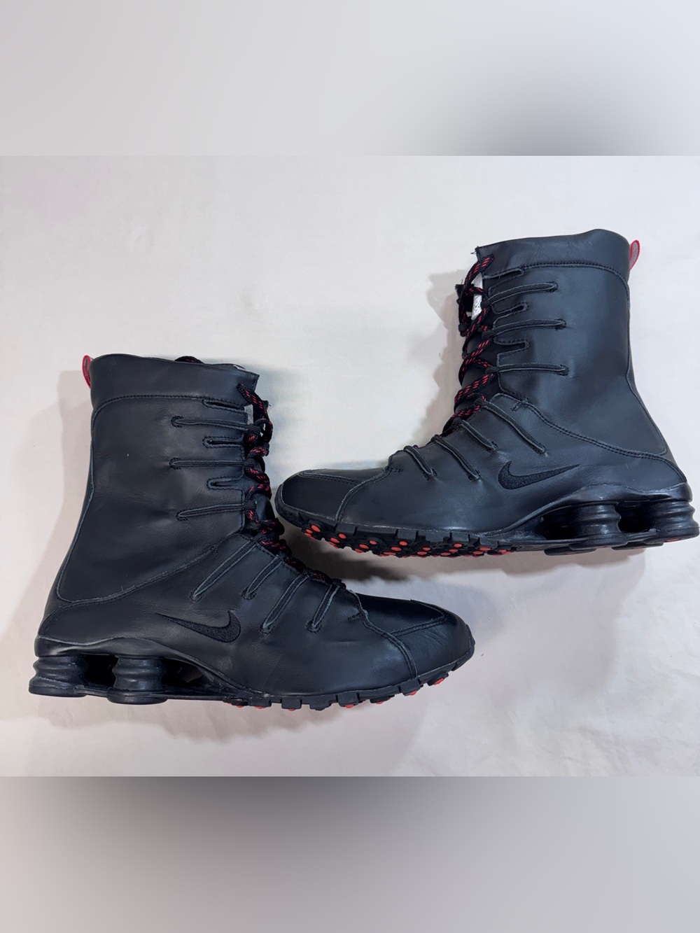 Nike Shox NZ Boots Men’s Size 11 Black Leather - Very Rare